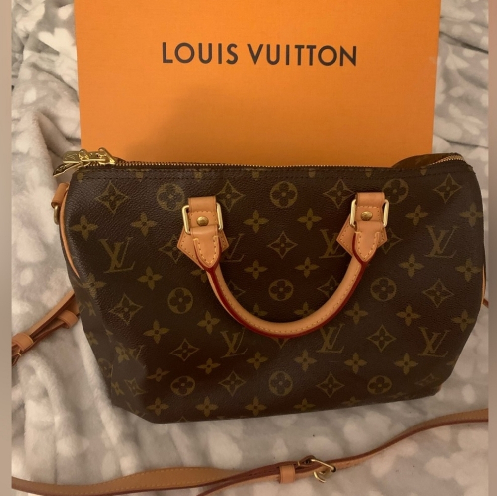 Euc Authentic Louis Vuitton Speedy Bandolier 30 I… - image 1